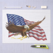 Amerikanische Flagge und Adler Seidenpapier (Handwerk)