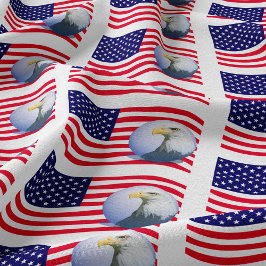 Amerikanische Flagge und Adler Stoff