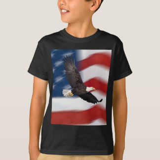 Amerikanische Flagge und Adler T-Shirt