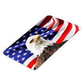 Amerikanische Flagge und Bald-Adler Magnet (Linke Seite)