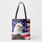 Amerikanische Flagge und Bald-Adler Tasche (Vorderseite)