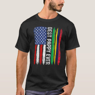Amerikanische Flagge und beste Fahne für Mauritius T-Shirt