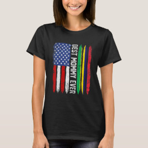 Amerikanische Flagge und beste Mommy-Ever-Flagge T-Shirt