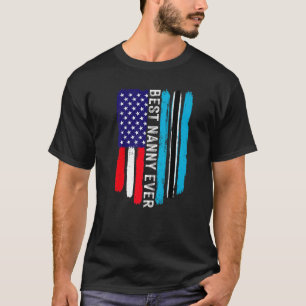 Amerikanische Flagge und Botswana-Flagge Bestes Gr T-Shirt