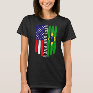 Amerikanische Flagge und Brasilien Flag Beste Gigi T-Shirt