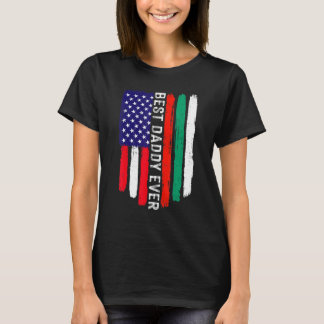 Amerikanische Flagge und Bulgarische Flagge Bester T-Shirt