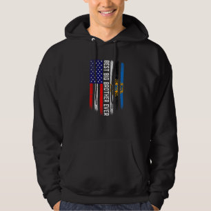 Amerikanische Flagge und Estnische Flagge Bester R Hoodie
