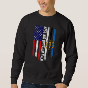 Amerikanische Flagge und Estnische Flagge Bester R Sweatshirt