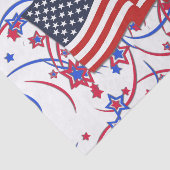 Amerikanische Flagge und Feuerwerke Seidenpapier (Ausschnitt)