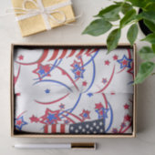 Amerikanische Flagge und Feuerwerke Seidenpapier (Geschenk)