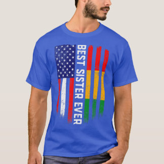 Amerikanische Flagge und Guinea Beste Flagge je T-Shirt
