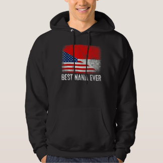 Amerikanische Flagge und Indonesien Flag Best Nana Hoodie