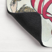 Amerikanische Flagge und Kinder Mousepad (Ecke)