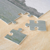 Amerikanische Flagge und Küstenlinie Puzzle (Seite)