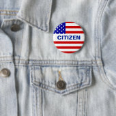 Amerikanische Flagge und redaktioneller Text Button (Beispiel)