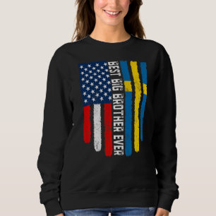 Amerikanische Flagge und Schwedenflagge Bester Gro Sweatshirt