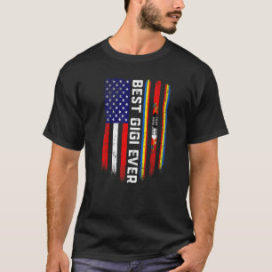 Amerikanische Flagge und Schweizer Flagge Bestes G T-Shirt