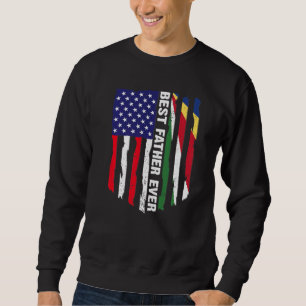 Amerikanische Flagge und Seychellen Flag Bester Va Sweatshirt