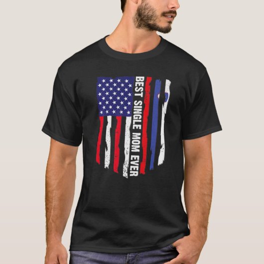 Amerikanische Flagge und Slowenische Flagge Beste T-Shirt (Vorderseite)