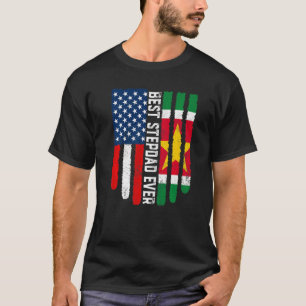 Amerikanische Flagge und Suriname-Flagge Beste Ste T-Shirt