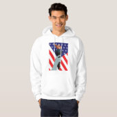 Amerikanische Flagge und Torch Mens Hoodie