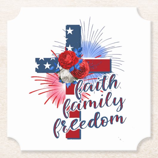 Amerikanische Flagge Untersetzer (Vorderseite)