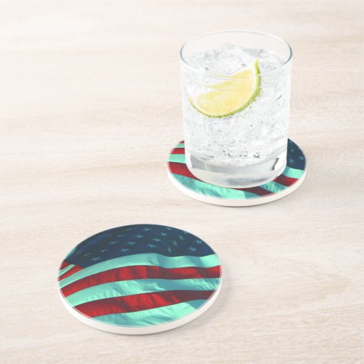 Amerikanische Flagge Untersetzer (Seite)