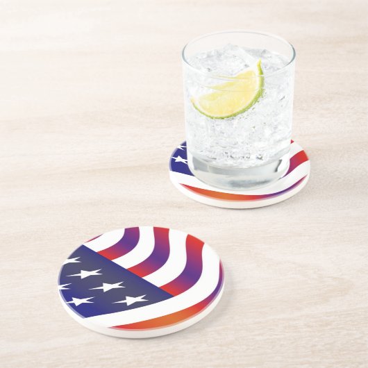 Amerikanische Flagge Untersetzer (Seite)