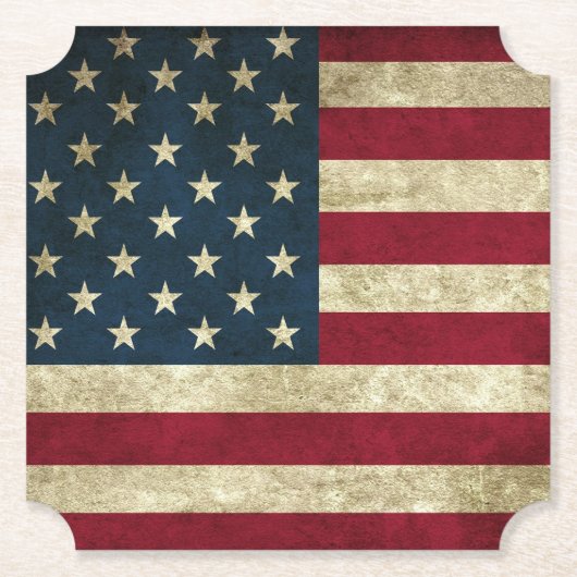 Amerikanische Flagge Untersetzer (Vorderseite)