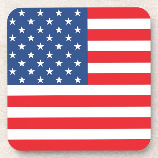 Amerikanische Flagge Untersetzer (Vorderseite)