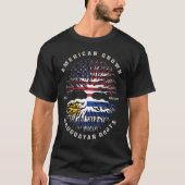 Amerikanische Flagge Uruguayan Roots Uruguay T-Shirt (Vorderseite)