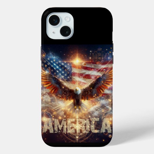 Amerikanische Flagge - US Flagge - Adler Case-Mate iPhone Hülle (Rückseite)
