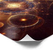 Amerikanische Flagge - US Flagge - Adler Poster (Ecke)