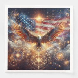 Amerikanische Flagge - US Flagge - Adler Serviette