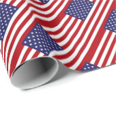 Amerikanische Flagge - US Flagge - alter Ruhm Geschenkpapier (Rolleneckpunkt)