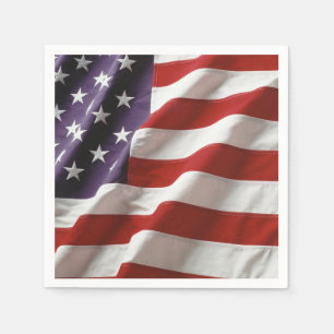 Amerikanische Flagge - US Flagge Serviette