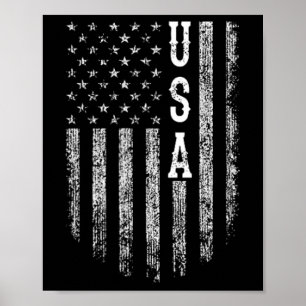 Amerikanische Flagge US Pocket US Flag Happy 4. Ju Poster