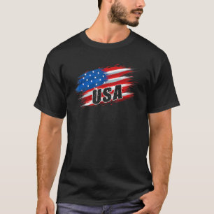 Amerikanische Flagge USA 4. Juli Unabhängigkeitsta T-Shirt