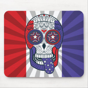 Amerikanische Flagge USA-Farbpatriotischer Mousepad