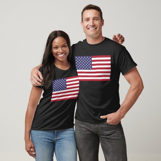 Amerikanische Flagge USA Flagge Red White Blue Uni T-Shirt (Unisex)