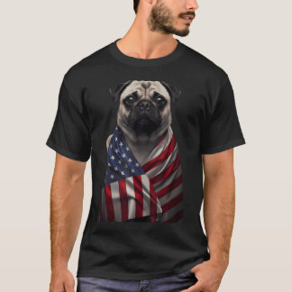 Amerikanische Flagge USA-Flagge Rot Weiß Blau Patr T-Shirt