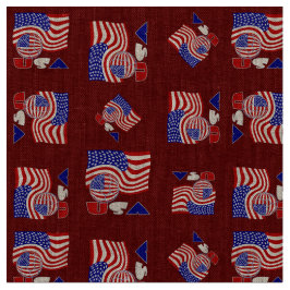 Amerikanische Flagge USA Fußball Ball Roter Hinter Stoff