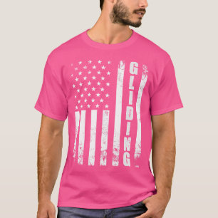 Amerikanische Flagge USA Hanggleiten Gleiter Patri T-Shirt
