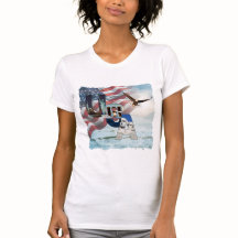 Amerikanische Flagge USA Historisches Denkmal Frau