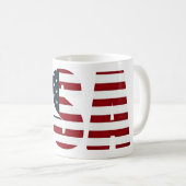 amerikanische Flagge - USA Kaffeetasse (VorderseiteRechts)