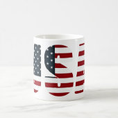 amerikanische Flagge - USA Kaffeetasse (Mittel)