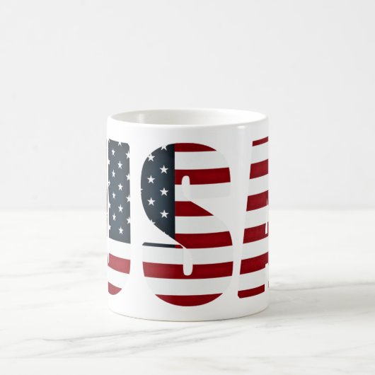 amerikanische Flagge - USA Kaffeetasse (Mittel)