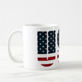 amerikanische Flagge - USA Kaffeetasse (Links)