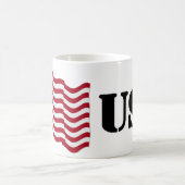 Amerikanische Flagge - USA Kaffeetasse (Mittel)