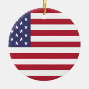 Amerikanische Flagge - USA Keramik Ornament